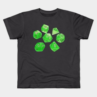 Acid green dice Kids T-Shirt